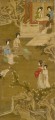 Hacer una copia anónima del vestido de novia según la antigua tinta china tang yin